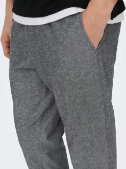 ONSLINUS Avsmalnande passform Linne Jogger