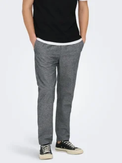 ONSLINUS Avsmalnande passform Linne Jogger