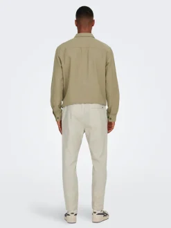 ONSLINUS Avsmalnande passform Linne Jogger