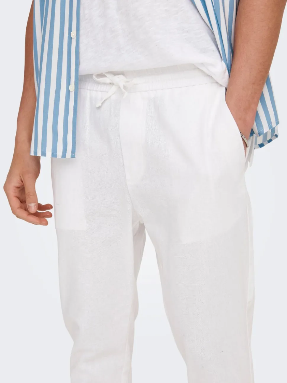 ONSLINUS Avsmalnande passform Linne Jogger