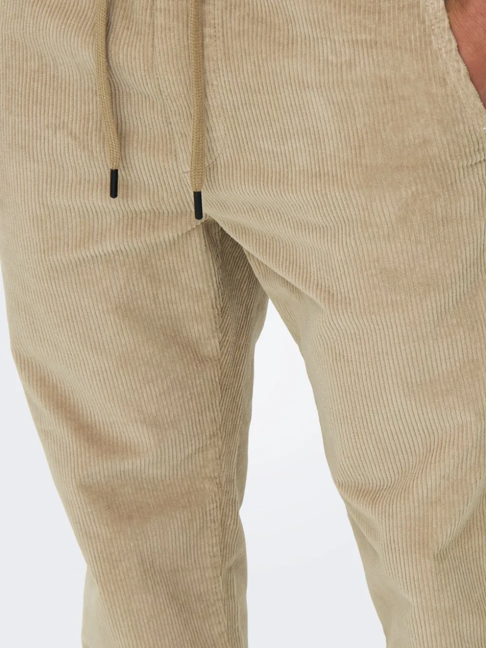 ONSLINUS Manchesterbyxor med tapered fit