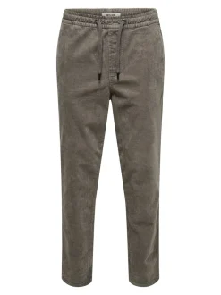 ONSLINUS Manchesterbyxor med tapered fit