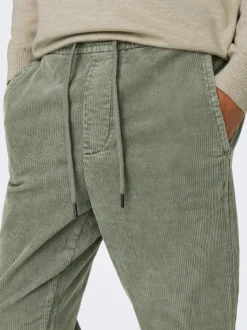 ONSLINUS Manchesterbyxor med tapered fit