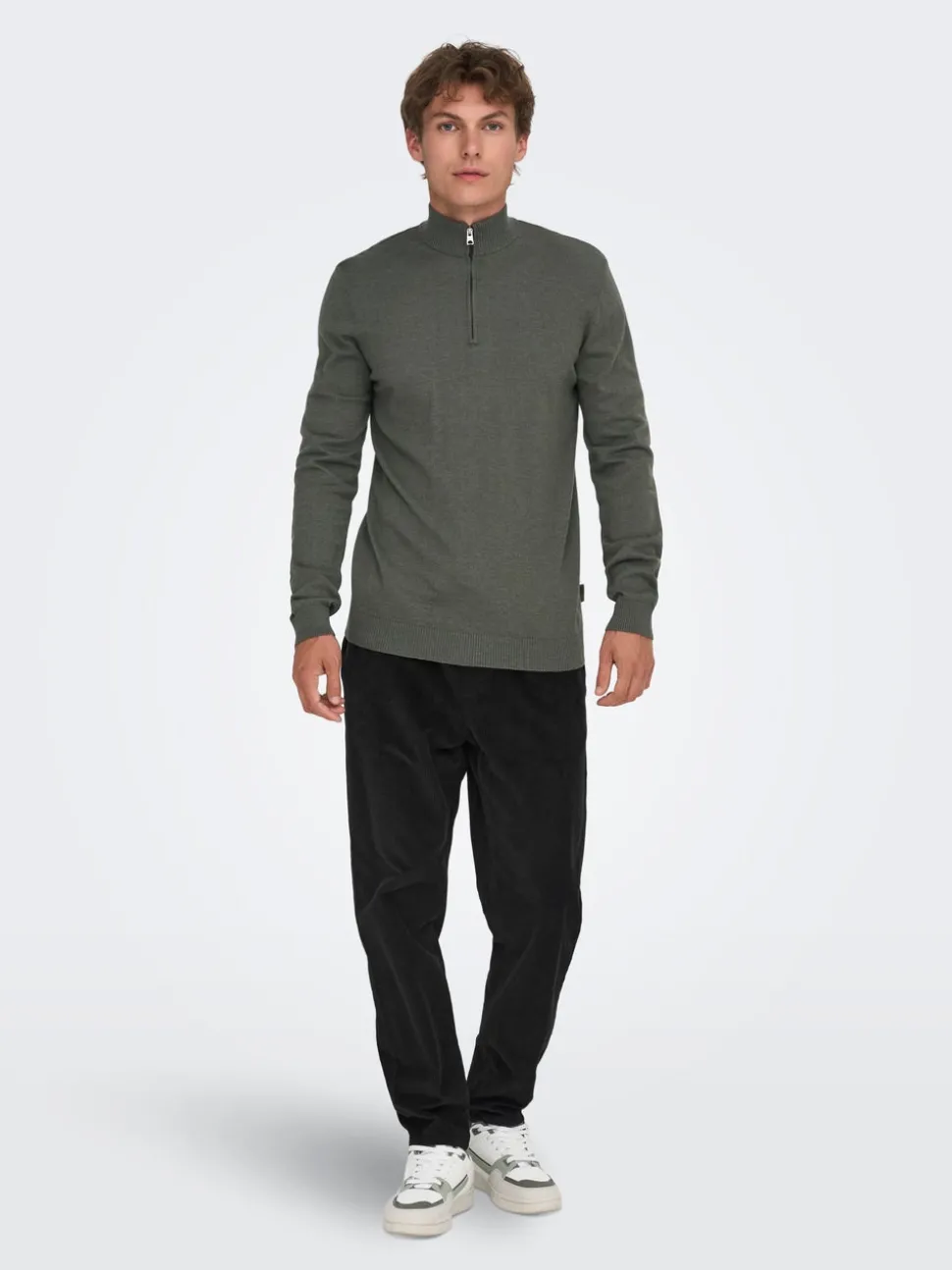 ONSLINUS Manchesterbyxor med tapered fit