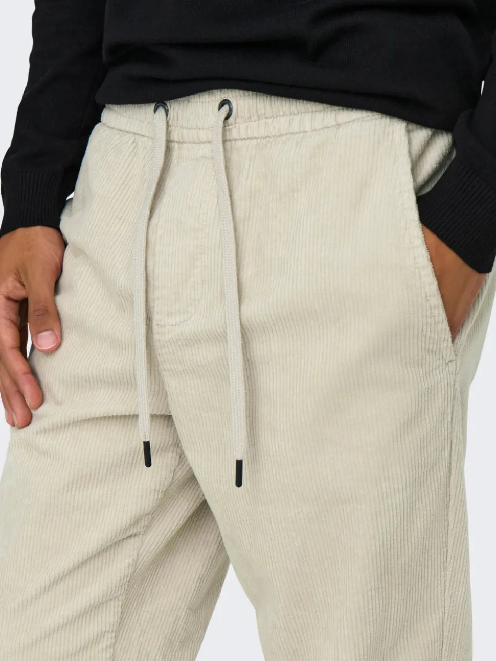 ONSLINUS Manchesterbyxor med tapered fit