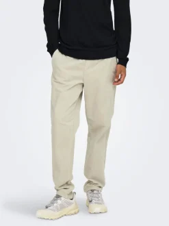 ONSLINUS Manchesterbyxor med tapered fit