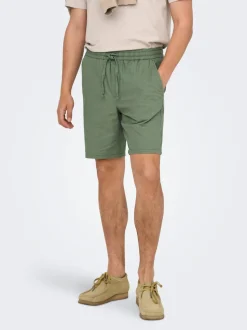 ONSLINUS Normal passform Linne Shorts