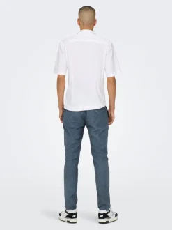 ONSMARK Avsmalnande passform Linne Chinos