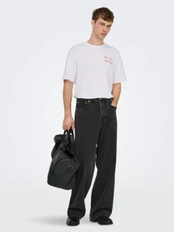 ONSREMI Medelhög midja Barrel-passform Jeans