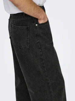 ONSREMI Medelhög midja Barrel-passform Jeans
