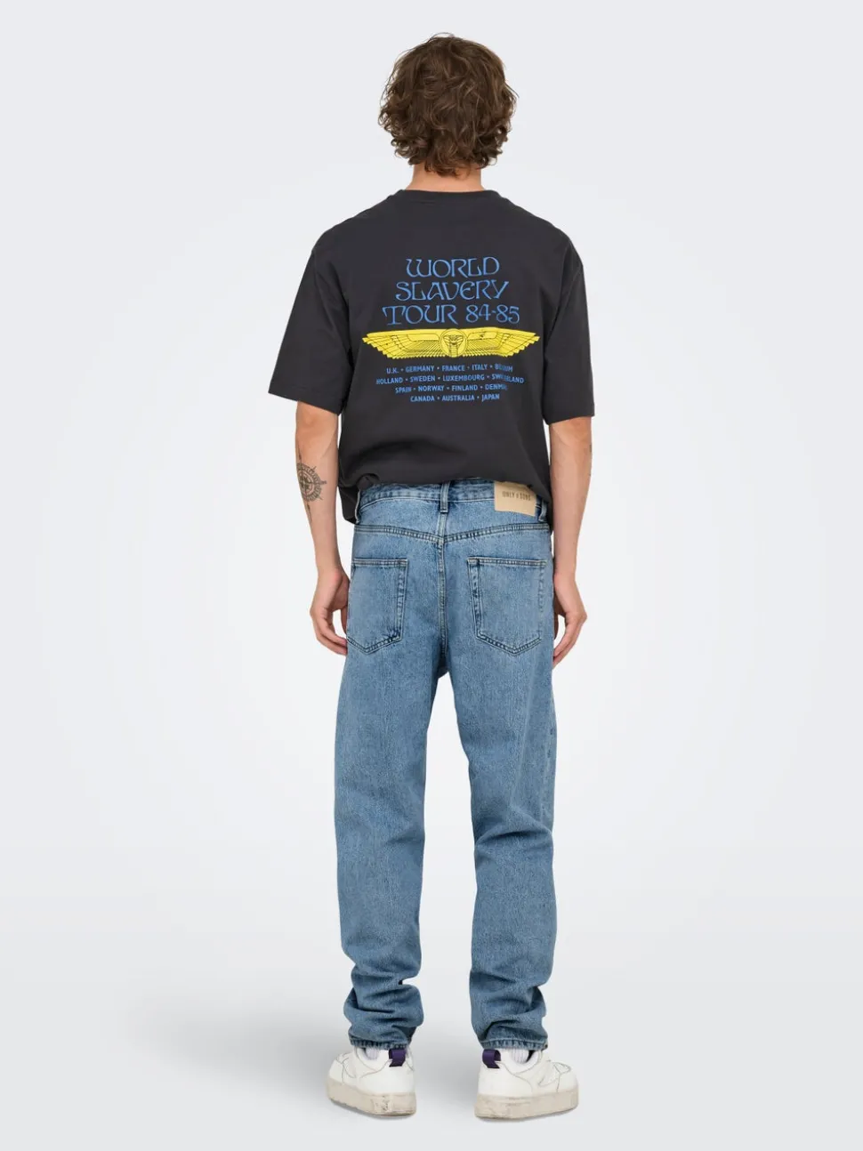 ONSTYE Hög midja Avsmalnande passform Jeans