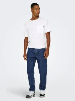 ONSTYE Hög midja Lös passform Jeans