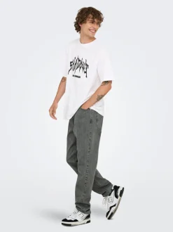 ONSTYE Medelhög midja Lös passform Jeans