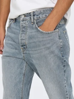 ONSYOKE Medelhög midja Avsmalnande passform Jeans