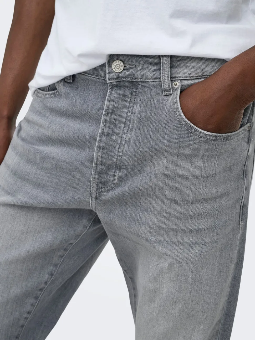 ONSYOKE Medelhög midja Avsmalnande passform Stretch Jeans