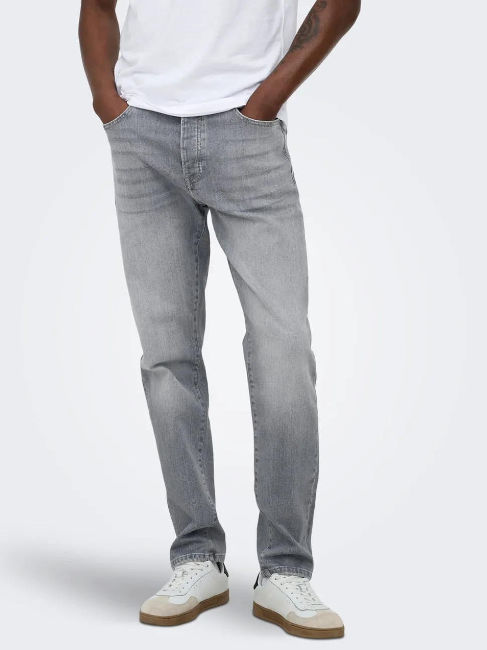 ONSYOKE Medelhög midja Avsmalnande passform Stretch Jeans