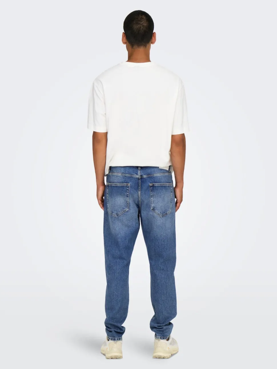 ONSYOKE Medelhög midja Cropped Fit Jeans