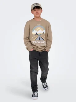 OSJYOKE Medelhög midja Avsmalnande passform Jeans
